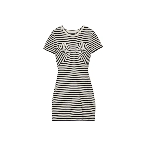 MARC JACOBS Короткий рукав Платье Женское Бежевый