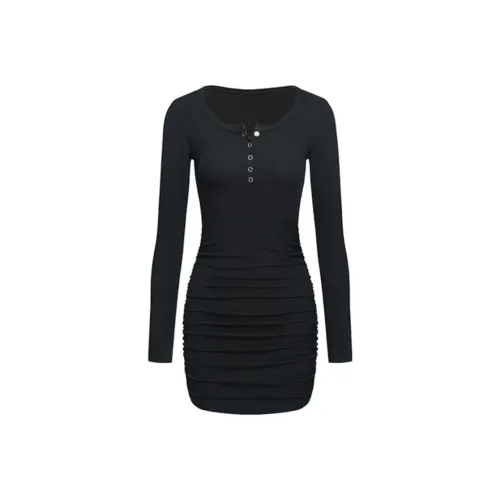 Incolore Длинное платье с длинными рукавами женское