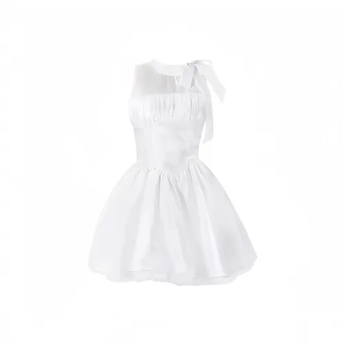 TASTILY Без рукавов Платье Женское Белое