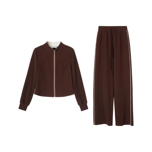 MISSSHINE Свитшот Комплект Женский Кофейный