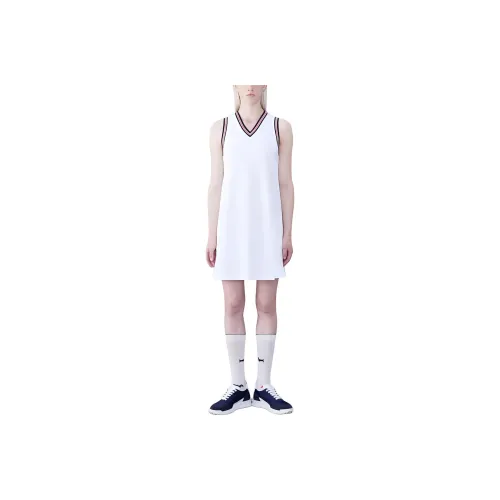 THOM BROWNE Белые Женские Платья без рукавов