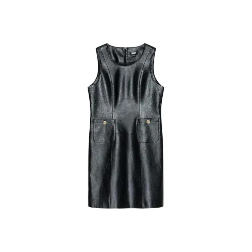 DKNY Черные Женские Платья без рукавов