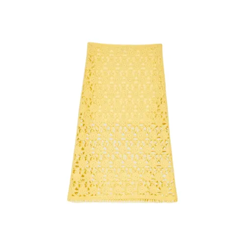Maje KNIT Длинная Юбка Женская Желтая