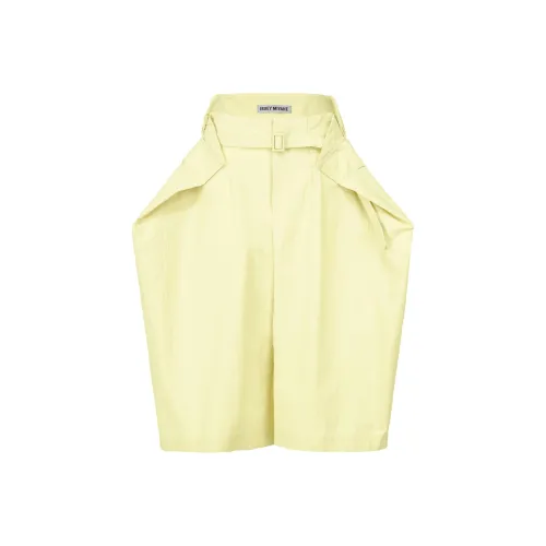 ISSEY MIYAKE SS25 Повседневные шорты Женские Желтые