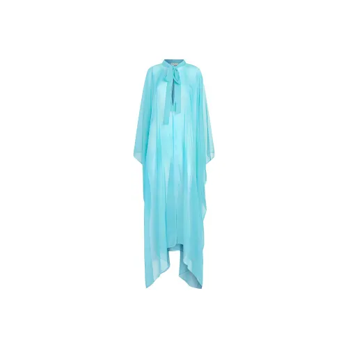 ETRO Синий Женские Длинные Платья с Рукавами