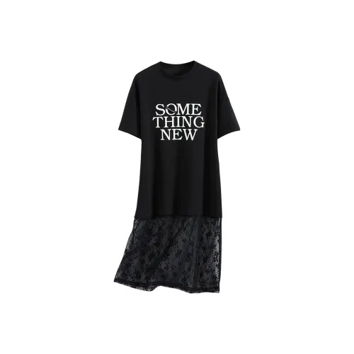 TOUCH Короткий рукав Платье Женское Черное