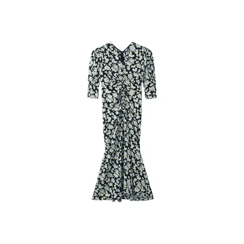 THE SEA LIFE Короткий рукав Платье Женское Honeys Желтый