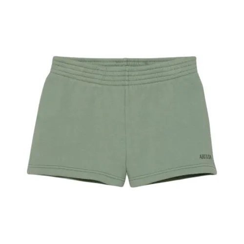 Aritzia Cozy Sweatfleece Perfect Micro Short Casual Shorts Women's Smoke Sage