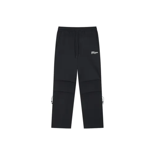 FUN Black Women's Knitted Training Pants FUN Черные Женские Вязаные Спортивные Штаны