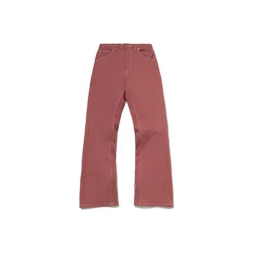 LINING Грязно-коричневые Женские Джинсы