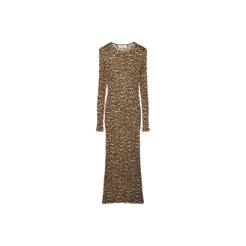 Blumarine Желтые Женские Длинные Платья с Рукавами