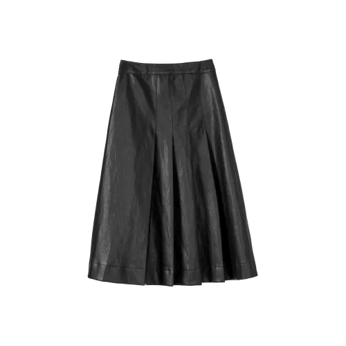 Fstudio Кожа Длинная Юбка Женская