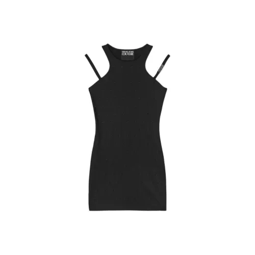 VERSACE Без рукавов Платье Женское Черное