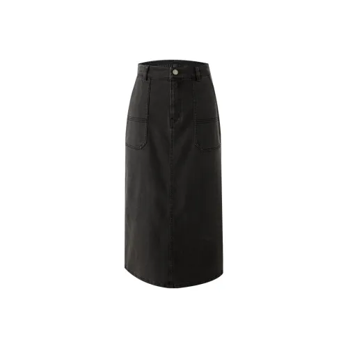 YALIDA Denim Long Skirt Women's
