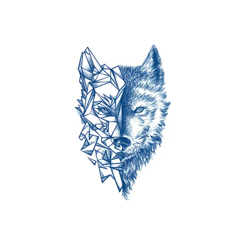 LIEJI Кристальный Soul Волк SPIRIT Травяной Временные татуировки