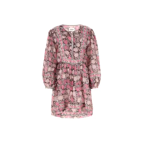ISABEL MARANT ETOILE Red Женские Длинные Платья с Рукавами