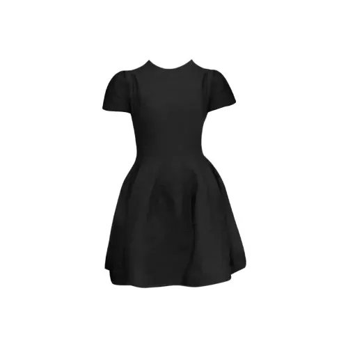 AURORA MUSE Короткий рукав Платье Женское Черное