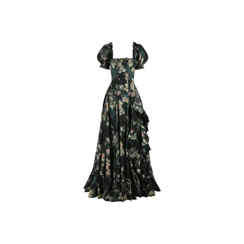 Коллекция Selkie SS25 Короткий рукав Платье Женское Яшма с принтом Crying Розовый