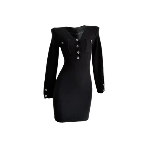 TURN UP Длинное платье с длинными рукавами женское