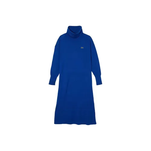 LACOSTE Синий Женские Длинные Рукава Платья