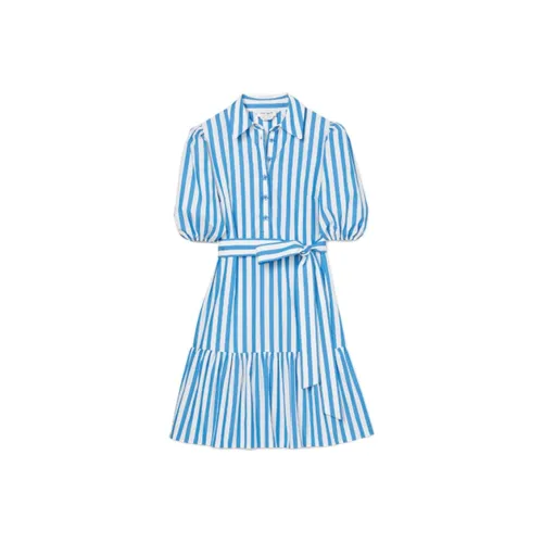 Kate Spade SS24 Короткое платье с короткими рукавами женское небесно-голубой