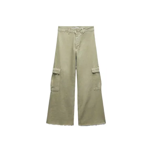 ZARA Хаки Женские Джинсы