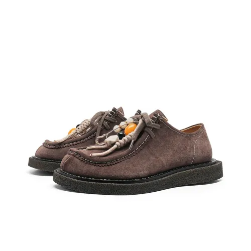 KUNGFUDEER Slip-resistant Abrasion-resistant Low Top Casual Shoes Unisex Brown KUNGFUDEER Противоскользящий Устойчивый к истиранию Низкий Топ Повседневная Обувь Унисекс Коричневый