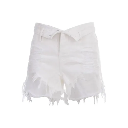 alexander wang Белые Женские Джинсовые Шорты