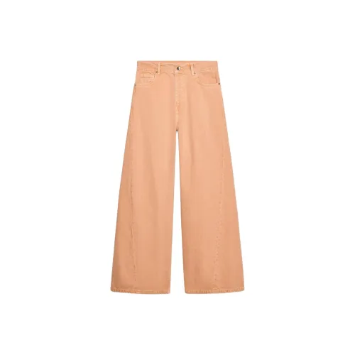 ZARA ZW Series Джинсы Женские Оранжевые