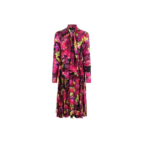 FANSIZHE FW22 Длинное платье с длинным рукавом женское многоцветное