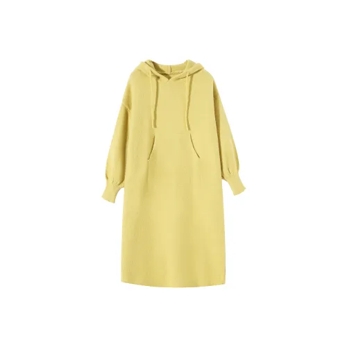 EIDOLON GRAIN Женские Длинные Платья с Рукавами