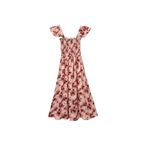 EIDOLON GRAIN Без рукавов Платье Женское Красное