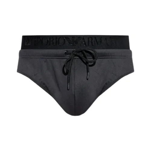 EMPORIO ARMANI SS25 Плавательные шорты Мужские Серые