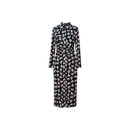 ROEYSHOUSE Длинное платье с длинными рукавами женское многоцветное