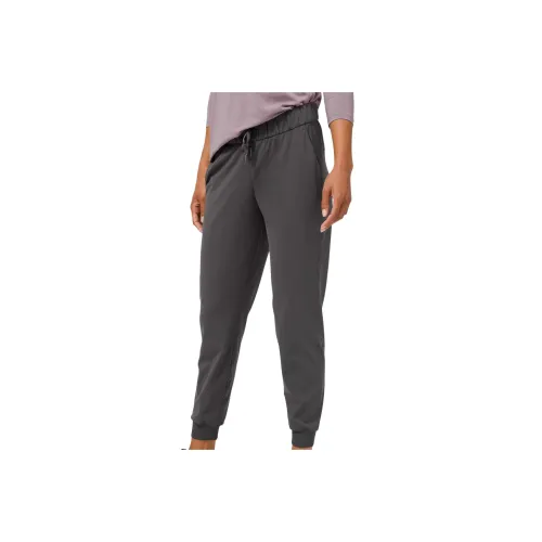 Lululemon On The Fly Графитно-серые Женские Вязаные Тренировочные Брюки