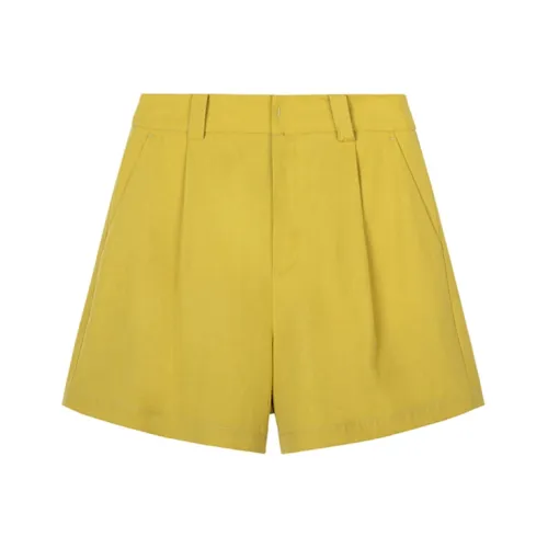 Pit Повседневные шорты женские желтый зеленый