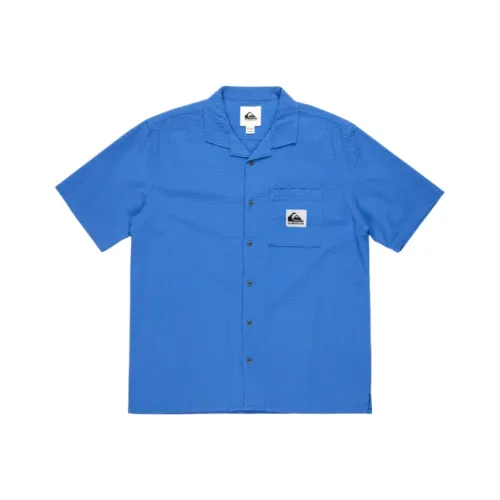 Quiksilver Blue Men's Shirts Quiksilver Синие Мужские Рубашки