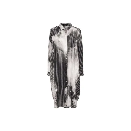 R13 Black Женские Длинные Рукава Платья