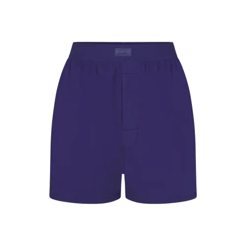 SKIMS Boyfriend Loose Boxer Повседневные шорты Женские CONCORD Concord Фиолетовый