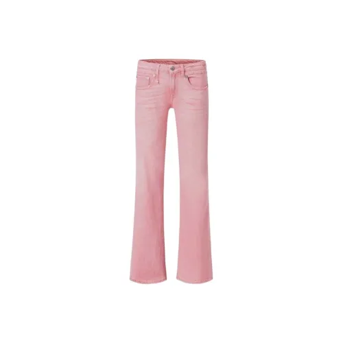 R13 SS25 Джинсы Женские Кораллово-розовый
