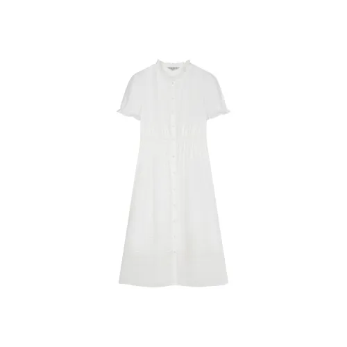Teenie Weenie Короткий рукав Платье Женское Белое