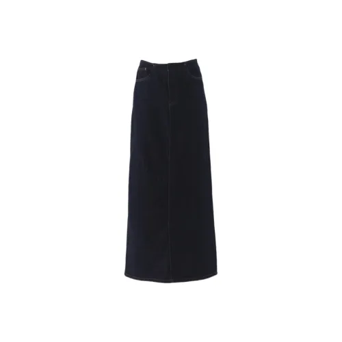 Jenna Chun Деним Длинная Юбка Женская