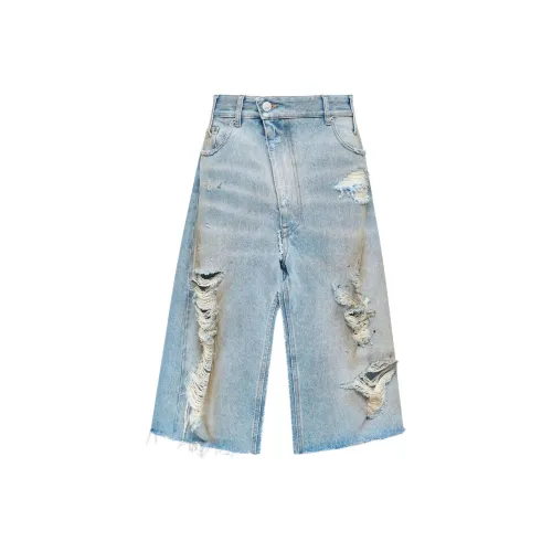 MM6 MAISON MARGIELA SS25 Denim Long Skirt Women's Light Blue