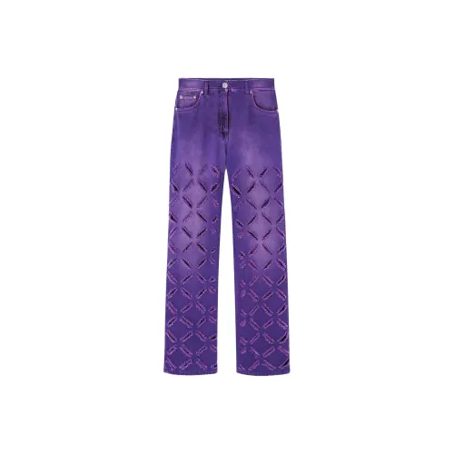 VERSACE Фиолетовые Женские Джинсы