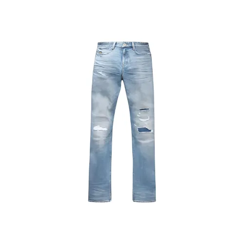 г Звезда RAW Straight Selvedge Джинсы Женские Светло-Синий