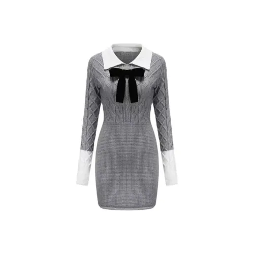 Lookinto Короткий рукав Платье Женское