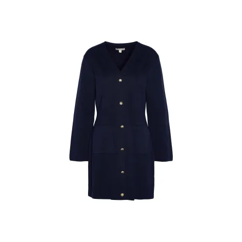 BARBOUR FW24 Длинное платье с длинными рукавами женское морской синий