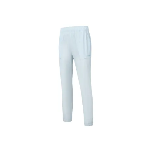 QIAODAN Вязаные тренировочные штаны женские светлый прозрачный синий