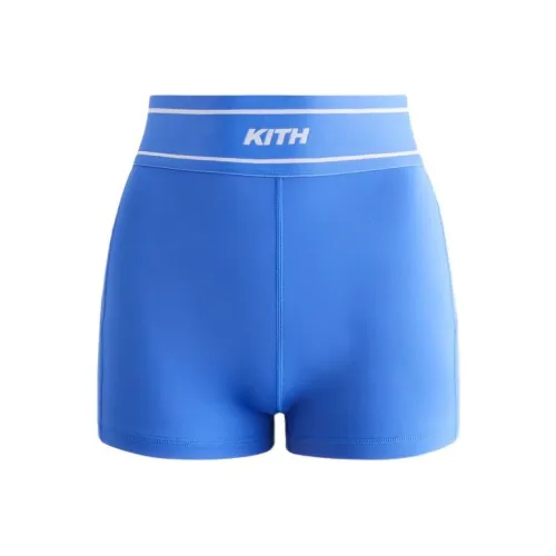 KITH Женские 2024 Summer Collection SS24 Слюдяной Активный Короткий Повседневные шорты Женские Синий