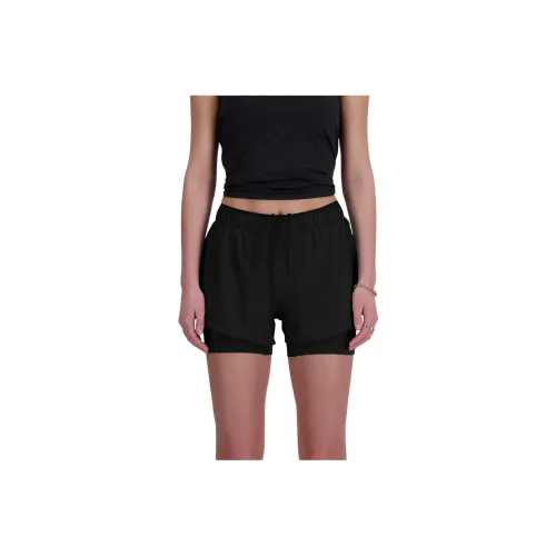 New Balance совместные повседневные шорты женские черные